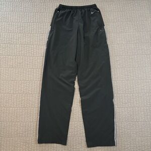 Y2K Nike Pants Men Small‎ Black Track Sweat Pants Lightweight Workout Gym Loose